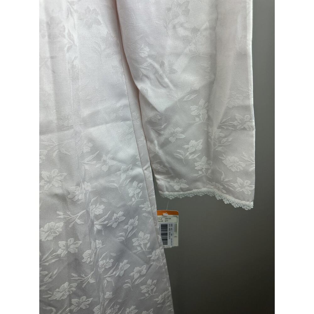 NWT Miss Elaine Floral Nightgown Country Cottage Lace Long Maxi Pink Size Small - Picture 7 of 16